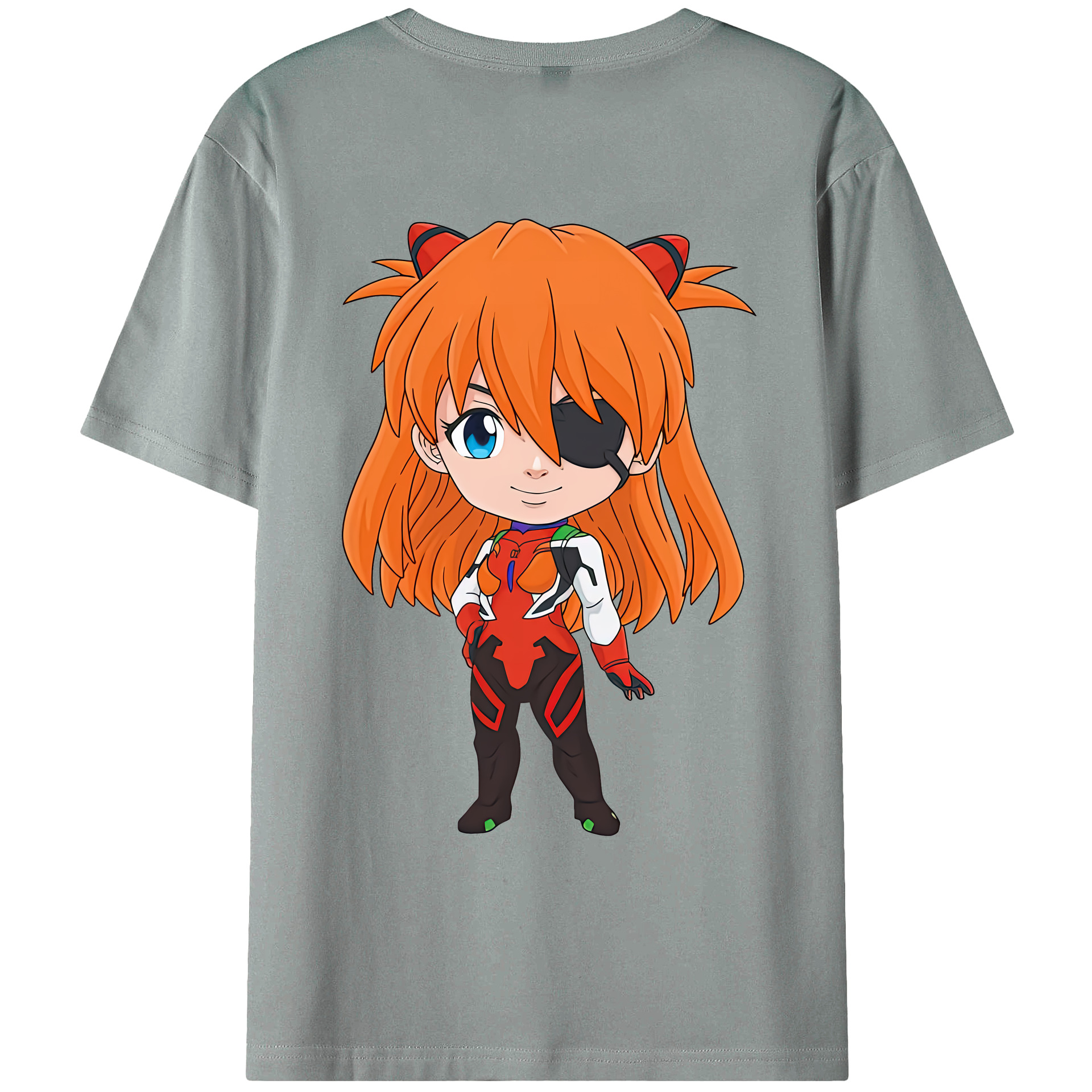 （画像用） EVA 新世紀エヴァンゲリオン 綿100％ メンズ半袖Tシャツ（バックプリント） 通気性